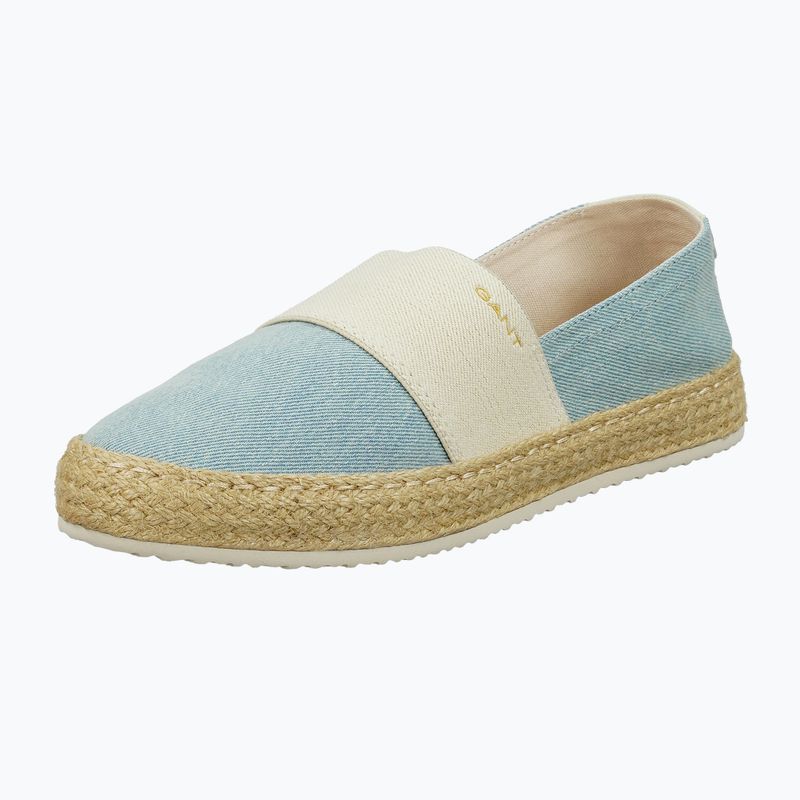Espadryle damskie GANT Raffiaville light blue/cream 8