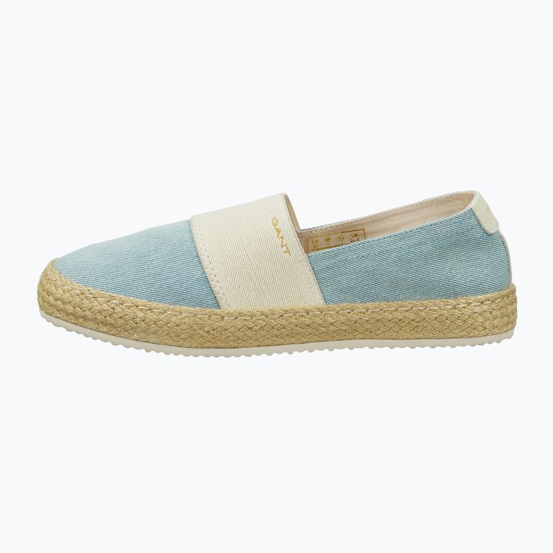Espadryle damskie GANT Raffiaville light blue/cream 9