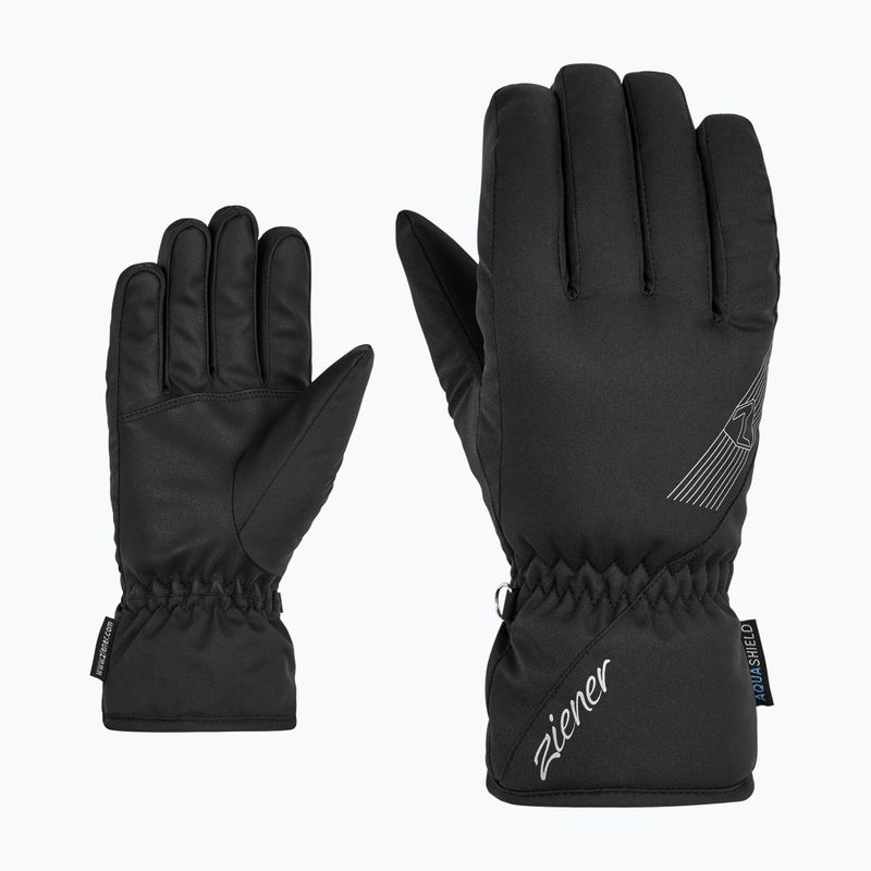 Rękawice narciarskie damskie ZIENER Korena Aquashield black 2