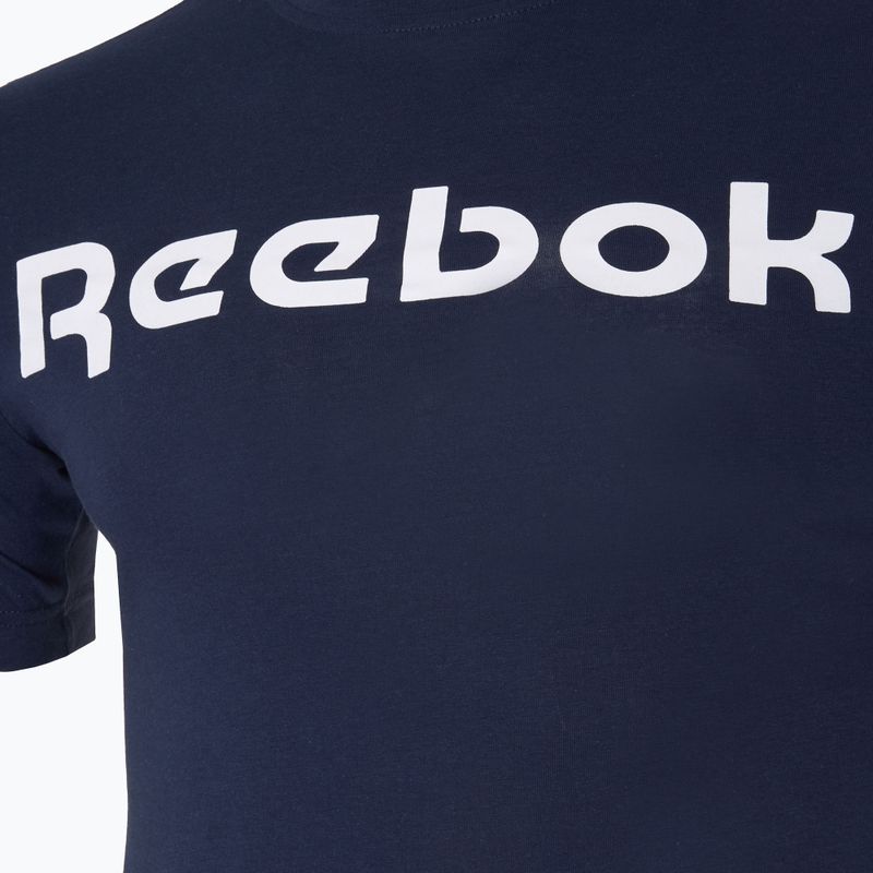 Koszulka męska Reebok Gs Linear Read Tee vector navy/white 3