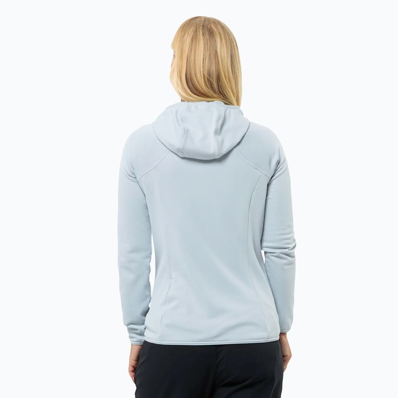 Bluza polarowa damska Jack Wolfskin Kolbenberg Hooded Fz soft blue 2