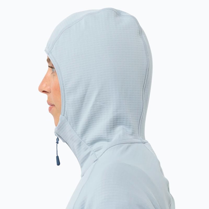 Bluza polarowa damska Jack Wolfskin Kolbenberg Hooded Fz soft blue 3