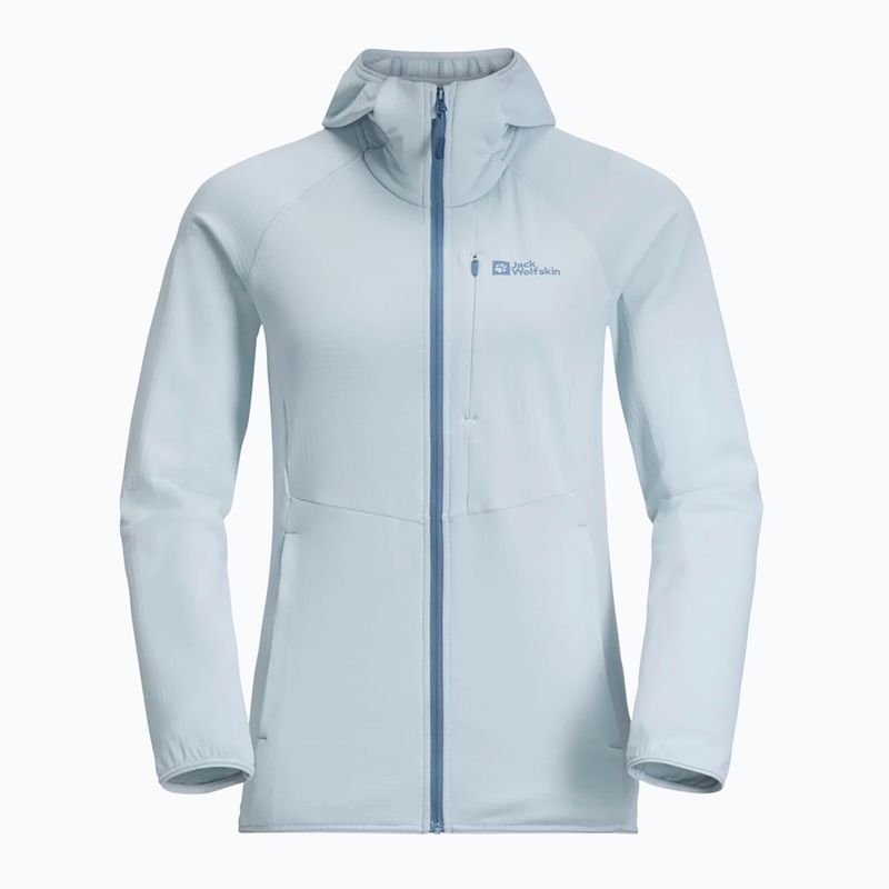 Bluza polarowa damska Jack Wolfskin Kolbenberg Hooded Fz soft blue 7