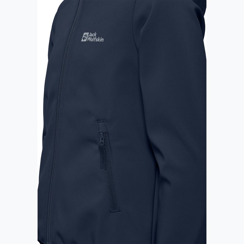 Kurtka softshell dziecięca Jack Wolfskin Fourwinds night blue 3