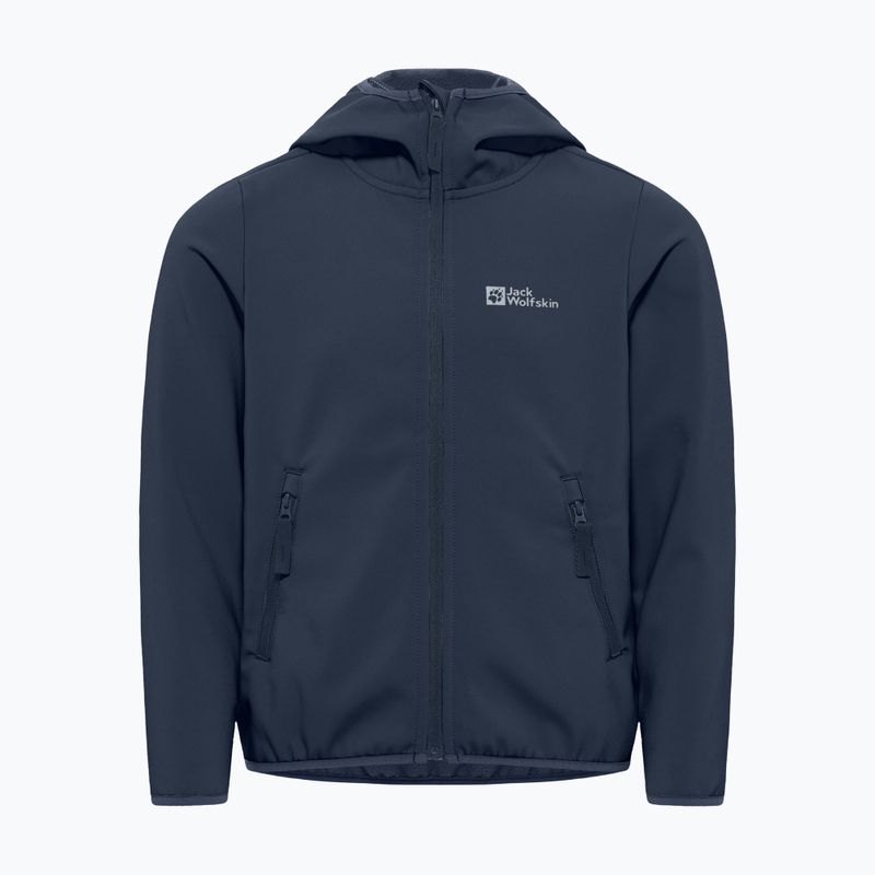 Kurtka softshell dziecięca Jack Wolfskin Fourwinds night blue 5