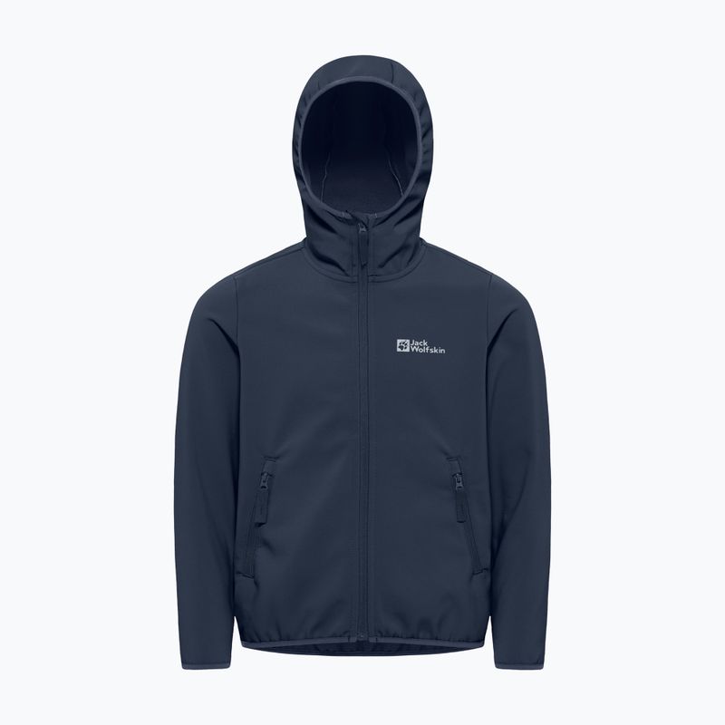 Kurtka softshell dziecięca Jack Wolfskin Fourwinds night blue 6