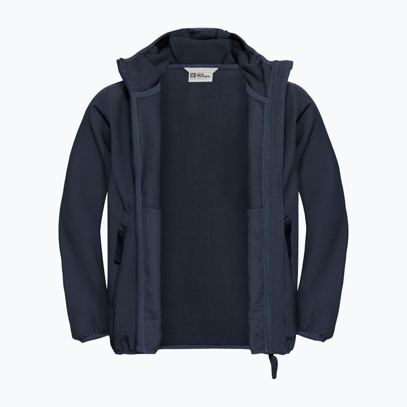 Kurtka softshell dziecięca Jack Wolfskin Fourwinds night blue 8