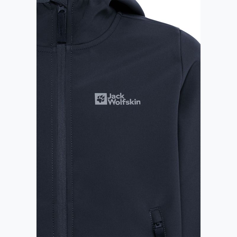 Kurtka softshell dziecięca Jack Wolfskin Fourwinds night blue 9