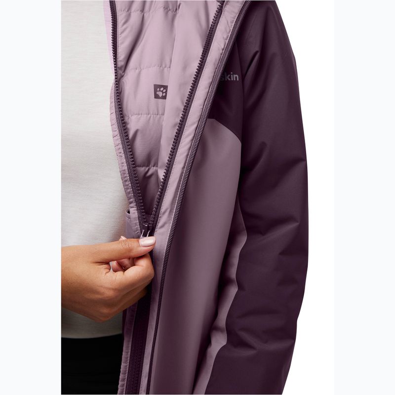 Kurtka 3w1 damska Jack Wolfskin Hunberg wild blossom 13