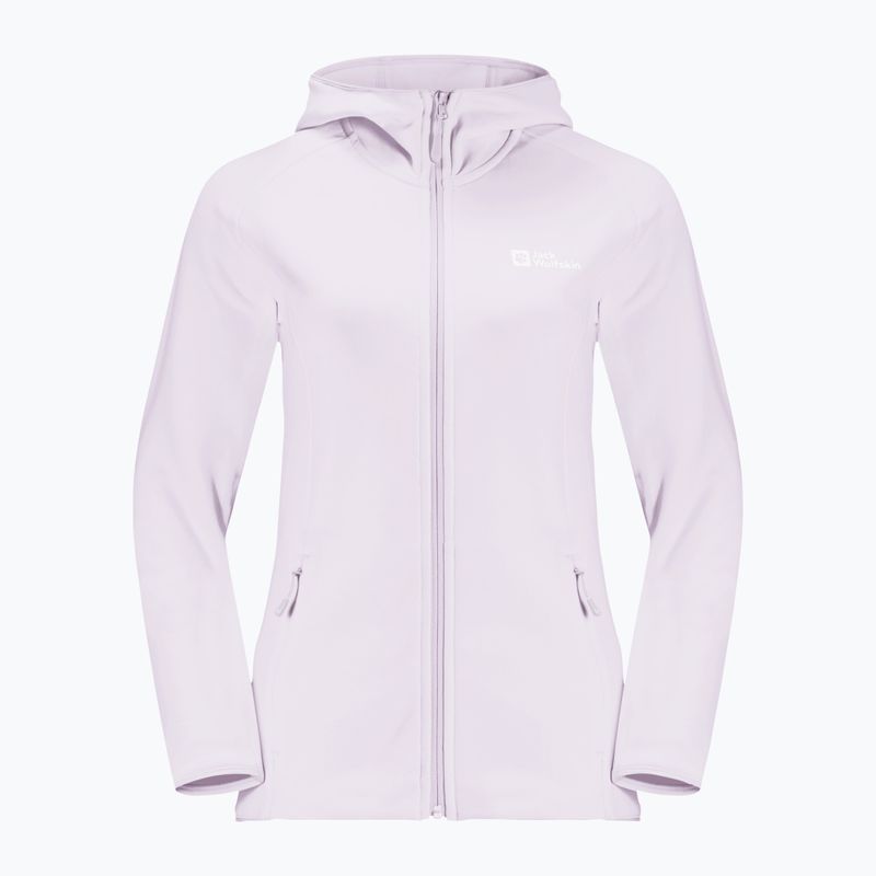 Bluza damska Jack Wolfskin Baiselberg Hooded FZ pale lavendar 7