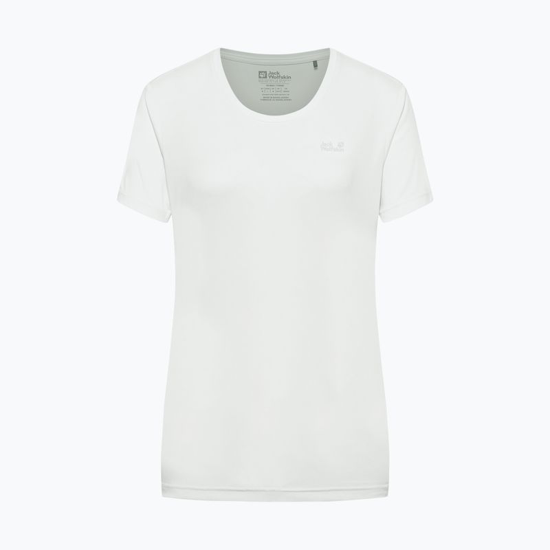Koszulka trekkingowa damska Jack Wolfskin Tech T stark white 6