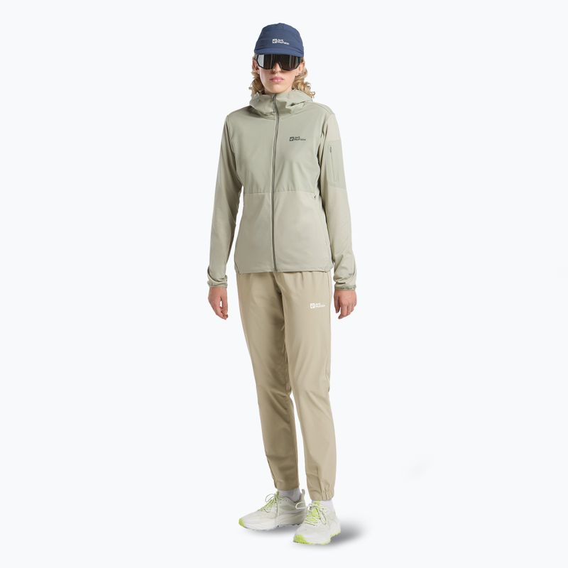 Bluza polarowa damska Jack Wolfskin Prelight Trail Hoody mint leaf 2