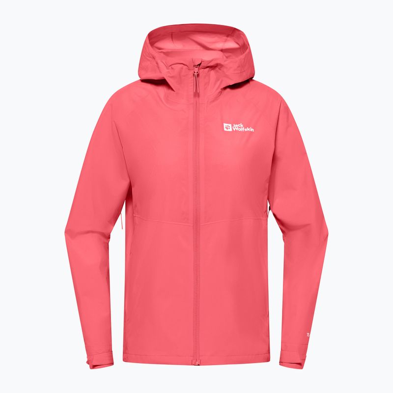 Kurtka przeciwdeszczowa damska Jack Wolfskin Prelight 2.5L LT sunset coral 7