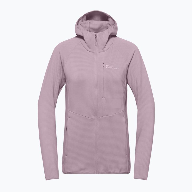 Bluza polarowa damska Jack Wolfskin Kolbenberg Hooded Full Zip wild blossom 7