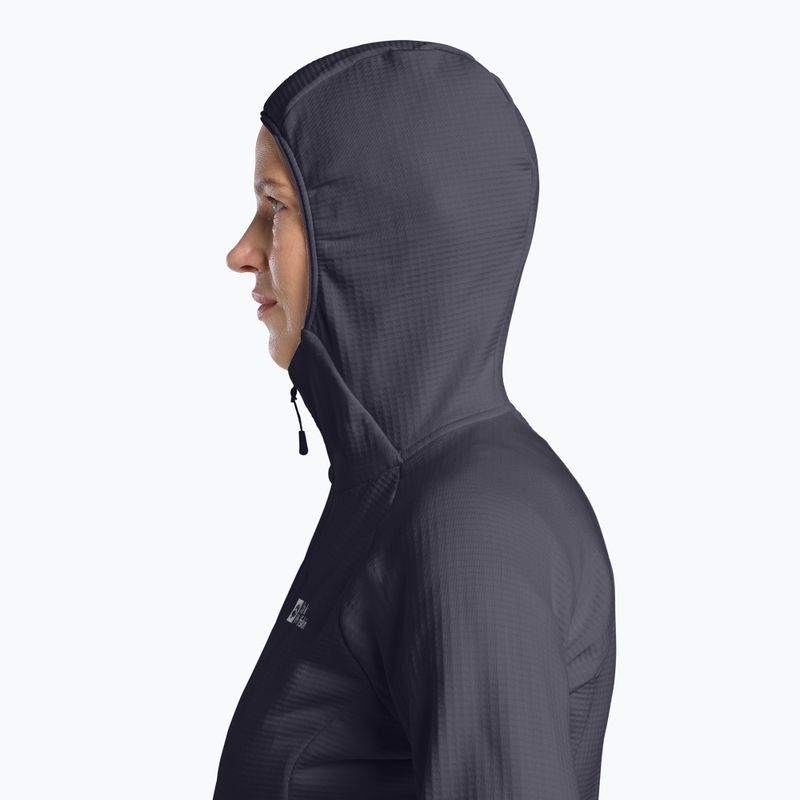 Bluza polarowa damska Jack Wolfskin Kolbenberg Hooded Full Zip graphite 4