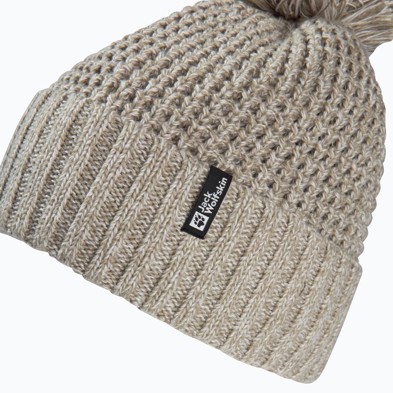 Czapka zimowa damska Jack Wolfskin Medley Knit Beanie linen 2