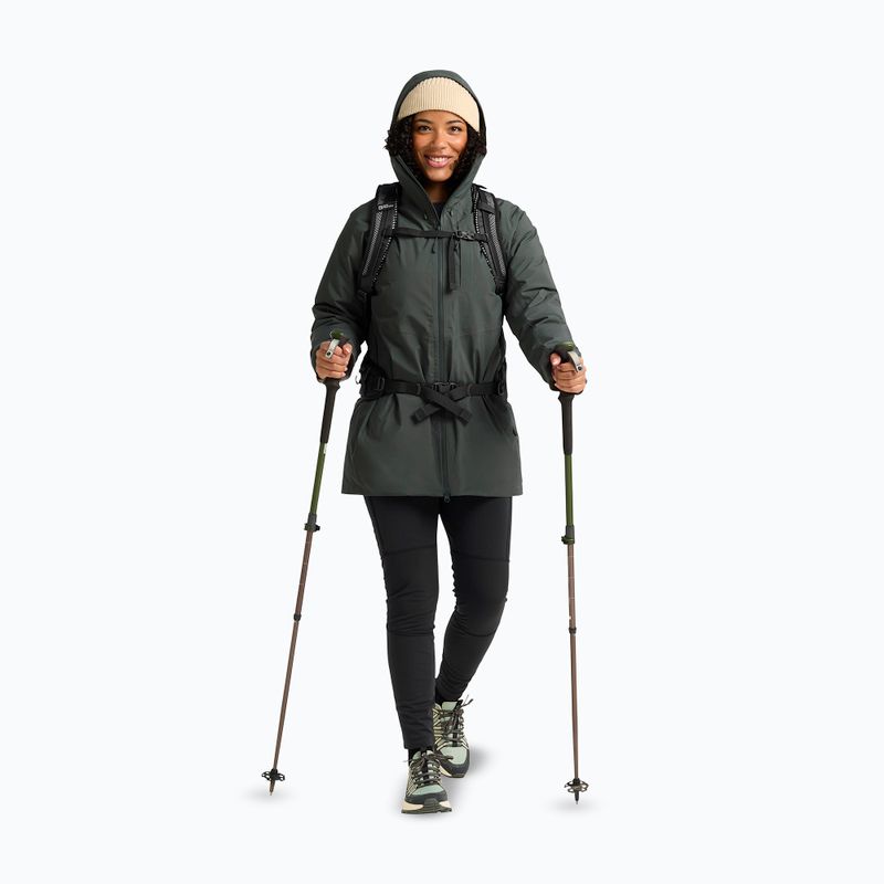 Kurtka puchowa damska Jack Wolfskin Icecape 2L Down Ins Rds slate green 2
