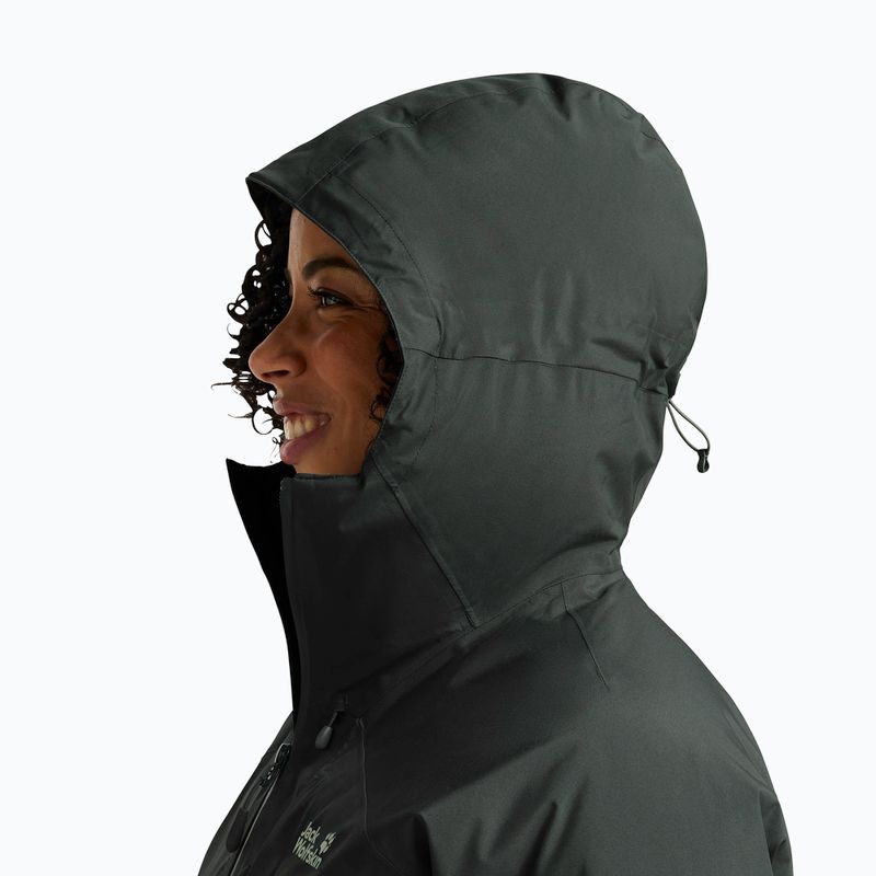 Kurtka puchowa damska Jack Wolfskin Icecape 2L Down Ins Rds slate green 4
