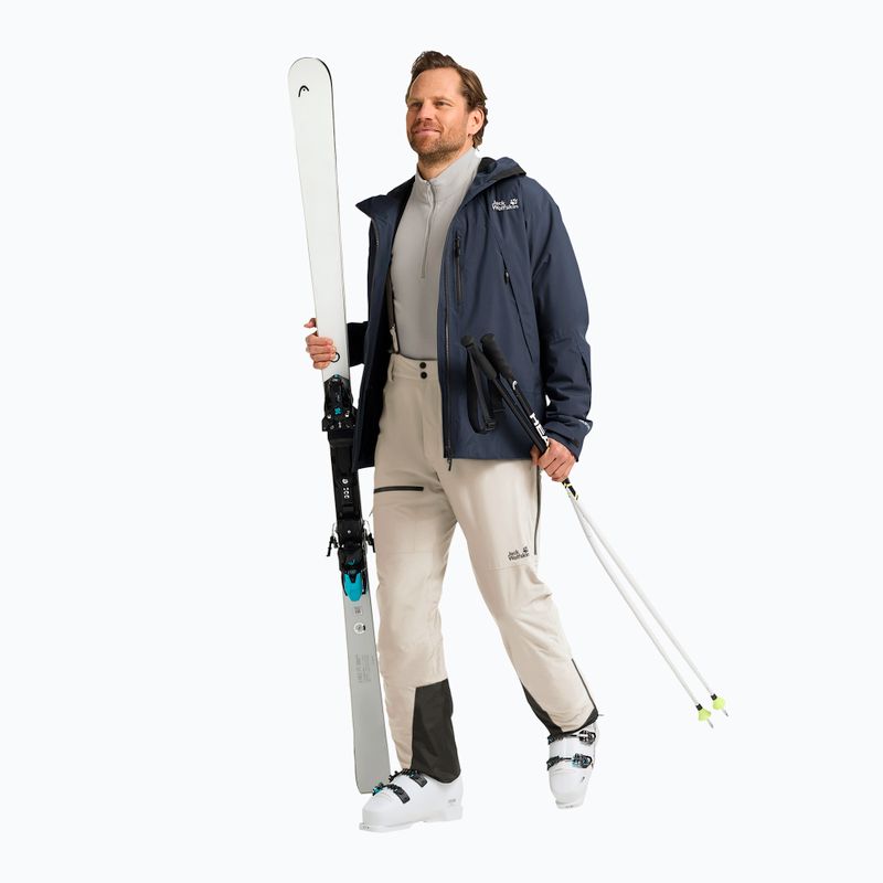 Spodnie narciarskie męskie Jack Wolfskin Flowline Pro 2L Ins pale sand 2