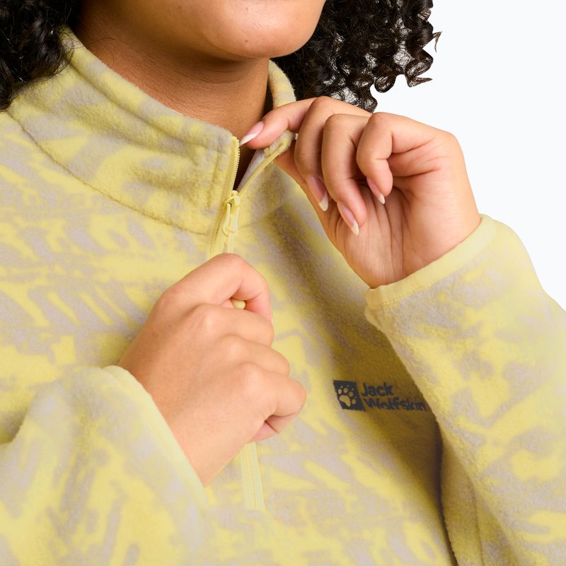Bluza trekkingowa damska Jack Wolfskin Big Sky Half Zip lemon ice 3