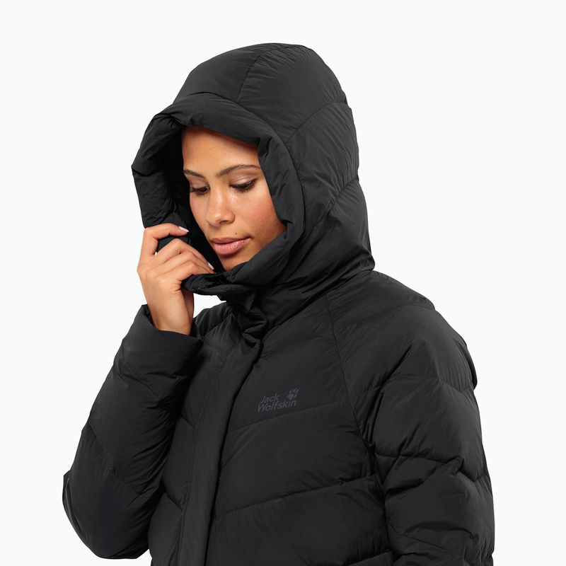Płaszcz puchowy damski Jack Wolfskin Marienplatz Coat black 3