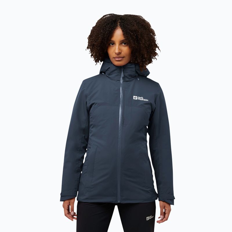 Kurtka 3w1 damska Jack Wolfskin Hunberg 3In1 midnight sky