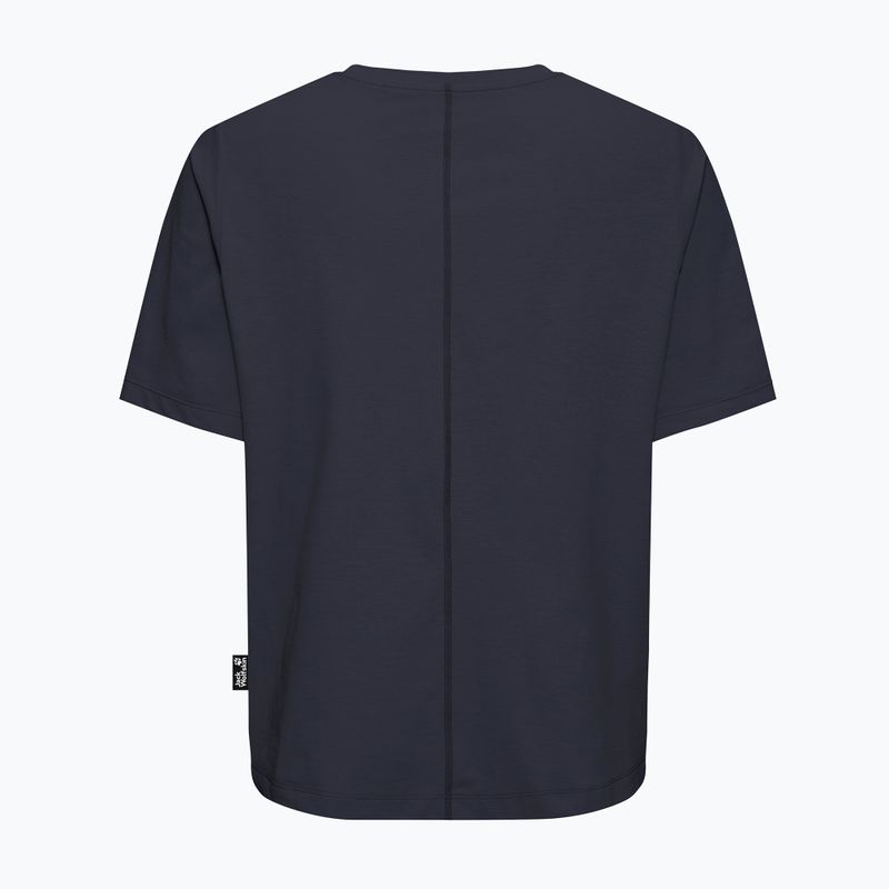Koszulka trekkingowa damska Jack Wolfskin Travel T dark navy 6