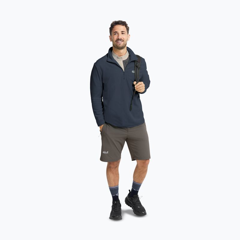 Bluza polarowa męska Jack Wolfskin Taunus 100 Half Zip midnight sky 2
