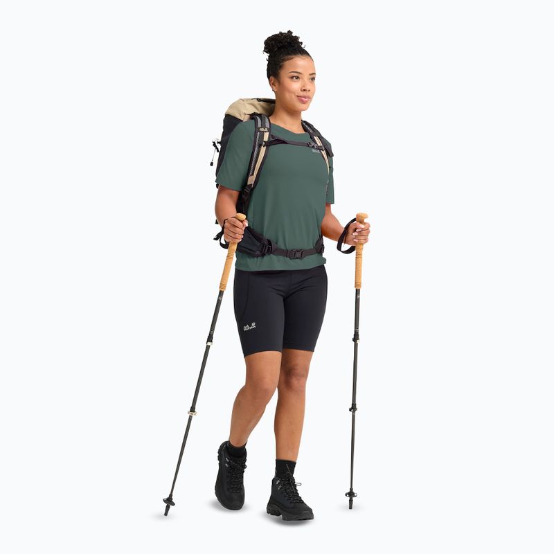 Koszulka trekkingowa damska Jack Wolfskin Prelight Suncool Duro sago palm 2