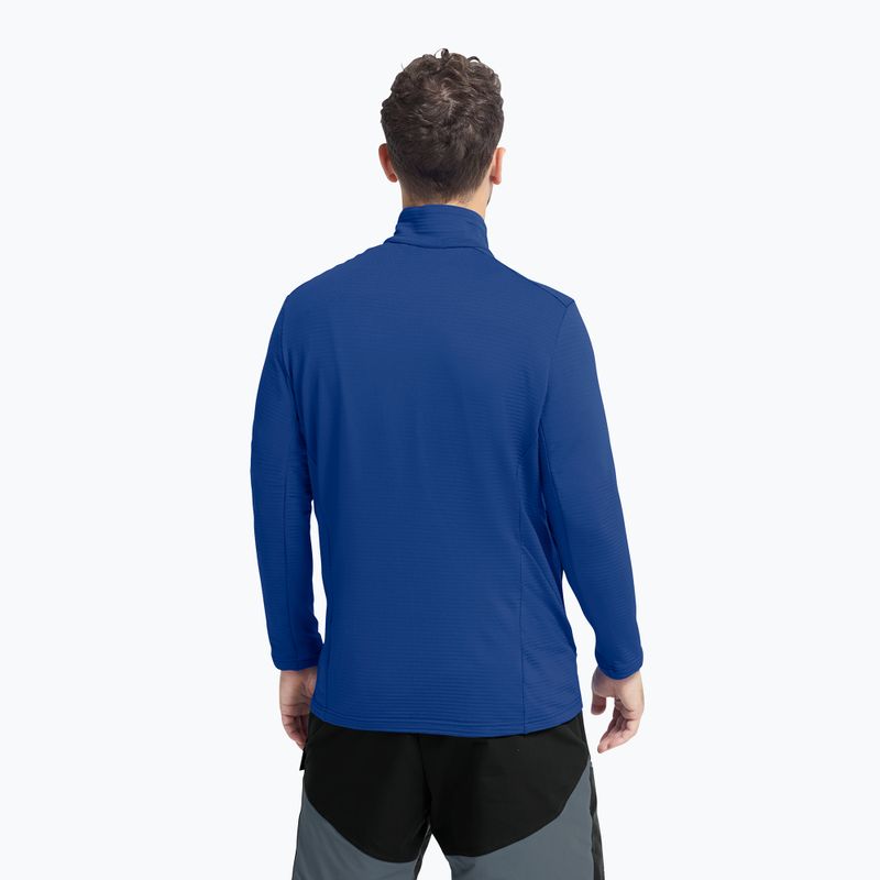 Bluza trekkingowa męska Jack Wolfskin Litestride Full Zip blue orchid 3