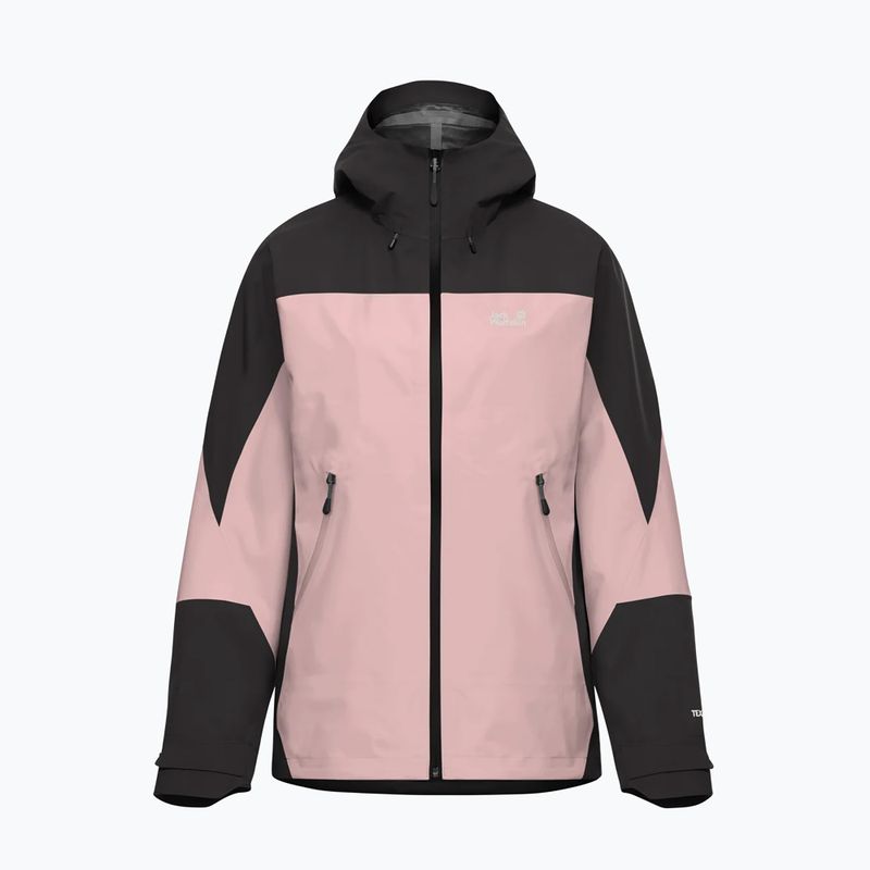Kurtka przeciwdeszczowa damska Jack Wolfskin Rockpaw 3L rosegarden 7