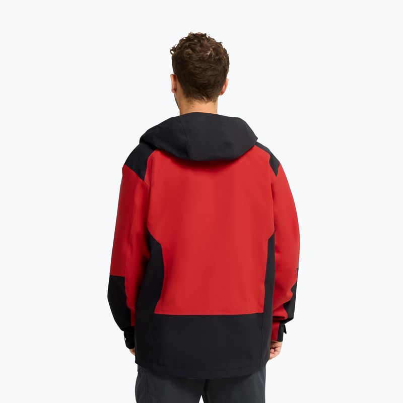 Kurtka przeciwdeszczowa męska Jack Wolfskin Rockpaw 3L siren red 3