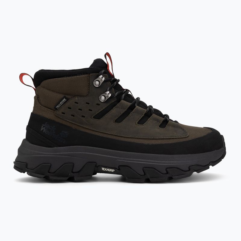 Buty turystyczne męskie Jack Wolfskin Apex Hike Texapore Mid obsidian moss 2