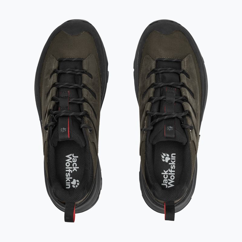 Buty trekkingowe męskie Jack Wolfskin Apex Hike Texapore Low obsidian moss 4