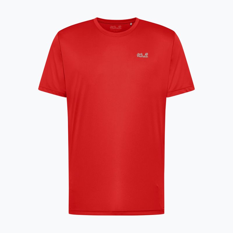 Koszulka  trekkingowa męska Jack Wolfskin Tech T siren red 6