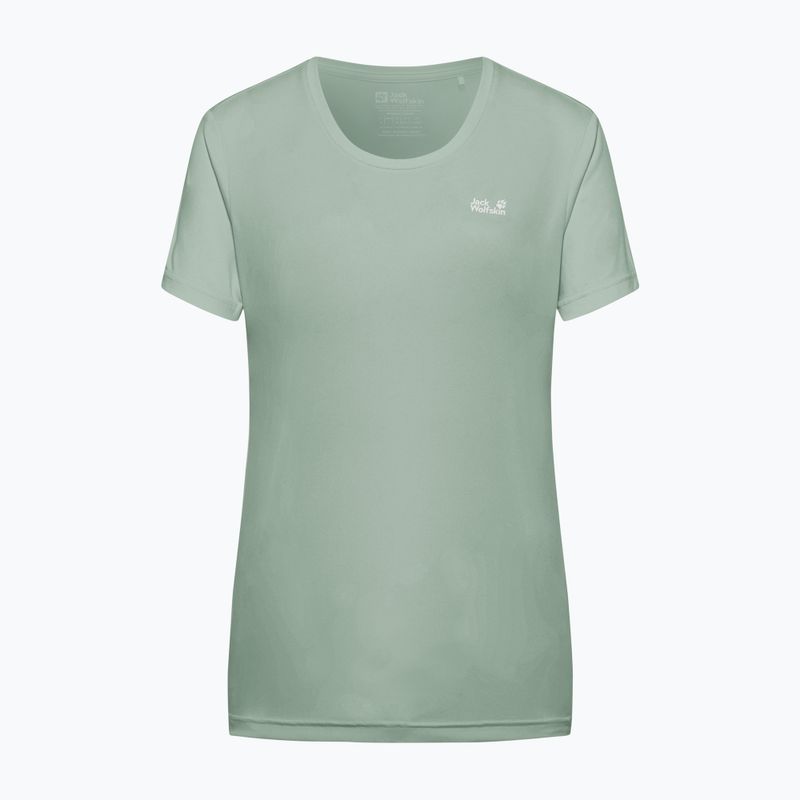 Koszulka trekkingowa damska Jack Wolfskin Tech T green zinnia 6