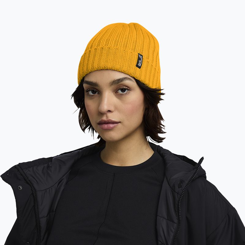 Czapka zimowa Jack Wolfskin Rib Knit burly yellow jw 6