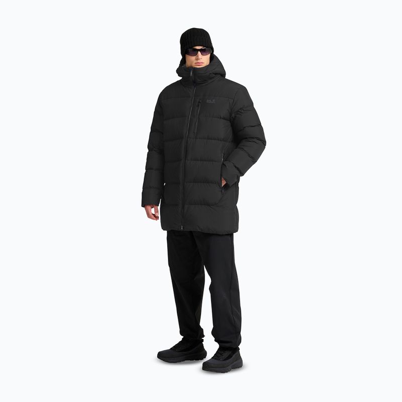 Płaszcz puchowy męski Jack Wolfskin Coloniu Coat black 2