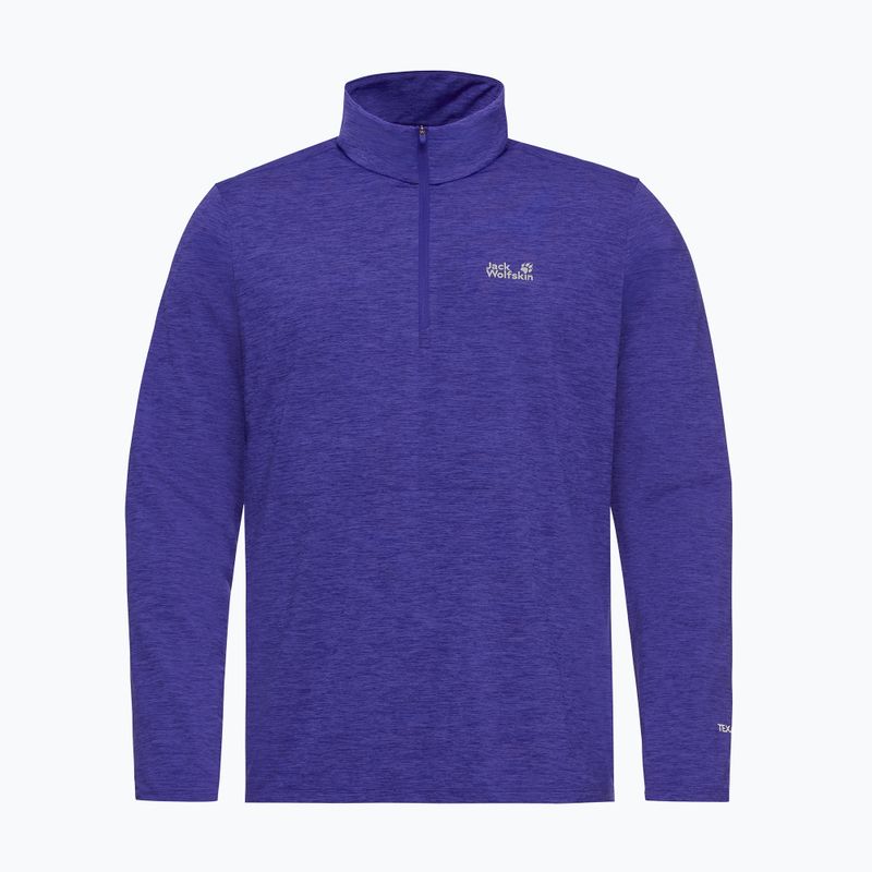 Bluza polarowa męska Jack Wolfskin Trail Half Zip glow ink 4