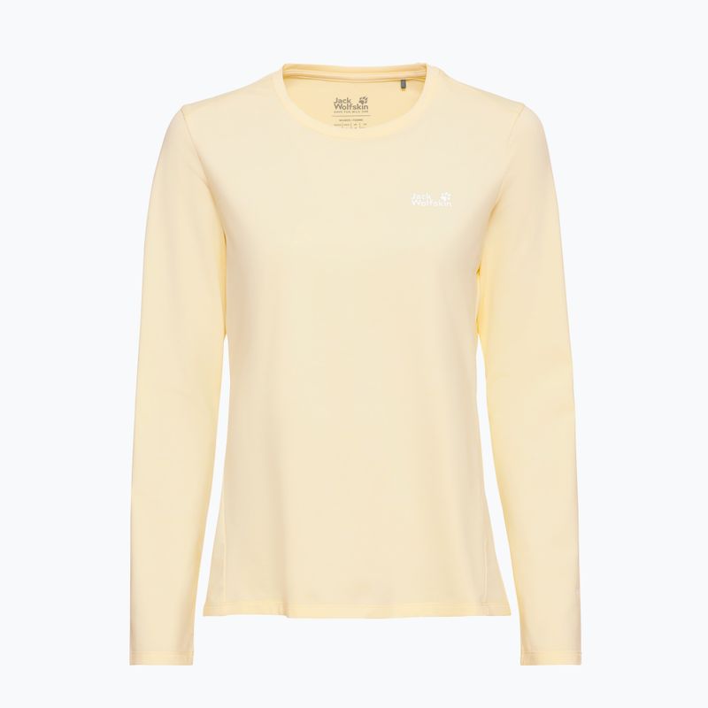Longsleeve trekkingowy damski Jack Wolfskin Trail vanilla cream 4