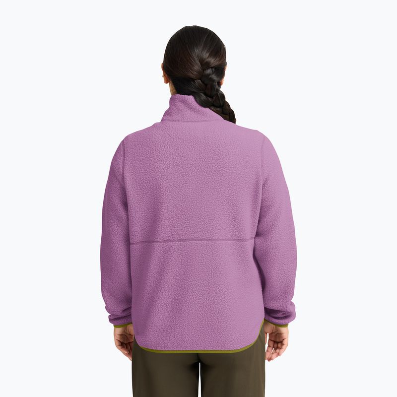 Bluza polarowa damska Jack Wolfskin Lite Curl Full Zip vivid orchid 3