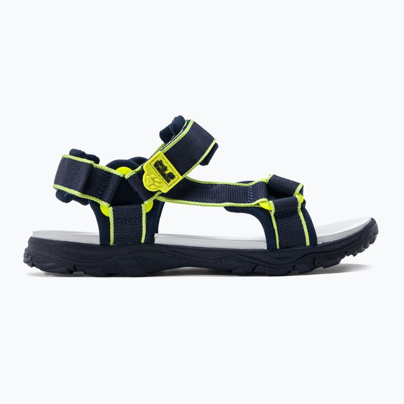 Sandały dziecięce Jack Wolfskin Seven Seas 3 blue/lime 2