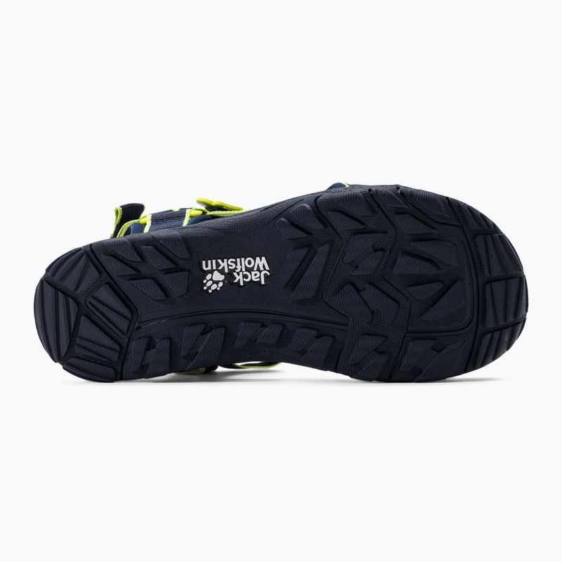 Sandały dziecięce Jack Wolfskin Seven Seas 3 blue/lime 4