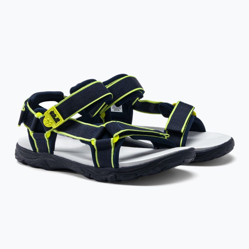 Sandały dziecięce Jack Wolfskin Seven Seas 3 blue/lime 5