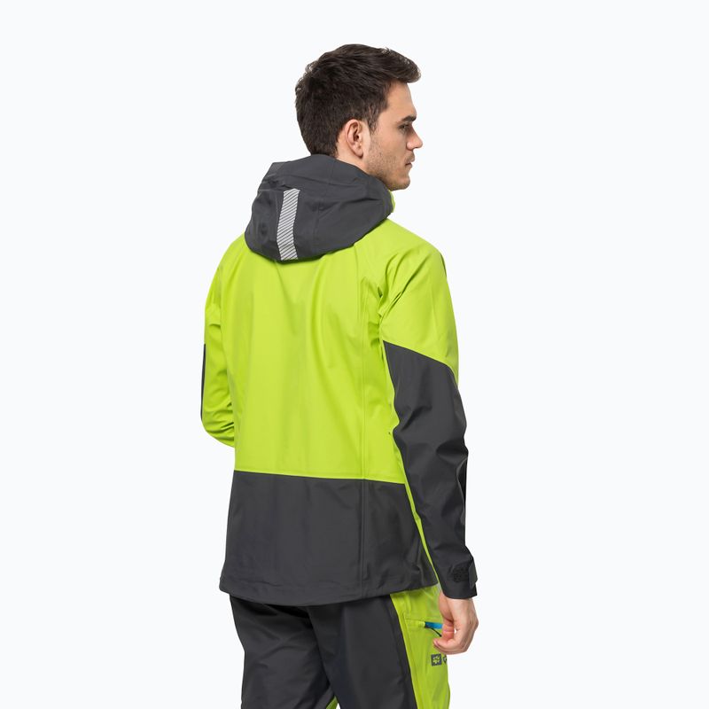 Kurtka skiturowa męska Jack Wolfskin Alpspitze 3L lime 2