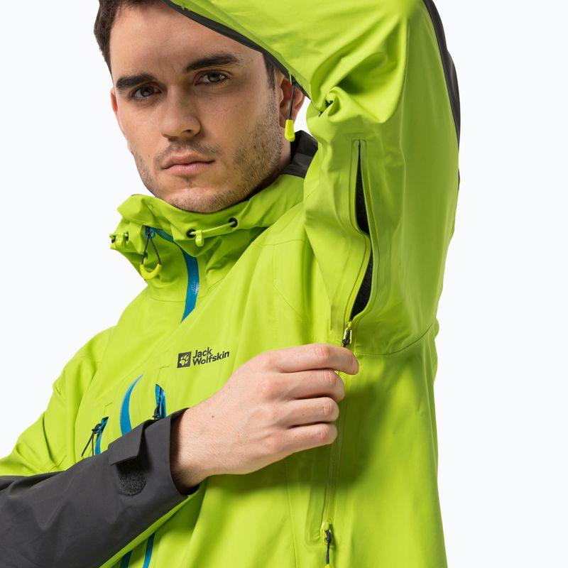 Kurtka skiturowa męska Jack Wolfskin Alpspitze 3L lime 4