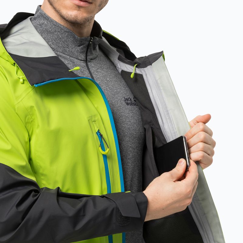 Kurtka skiturowa męska Jack Wolfskin Alpspitze 3L lime 6