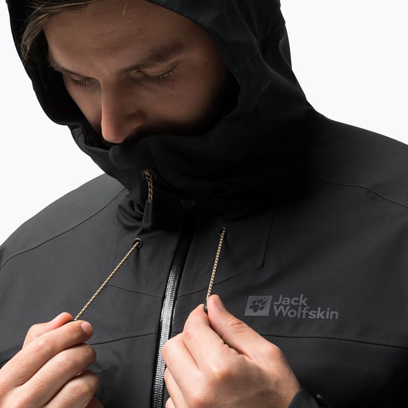 Kurtka przeciwdeszczowa męska Jack Wolfskin Kammweg 3L Jkt M phantom 3