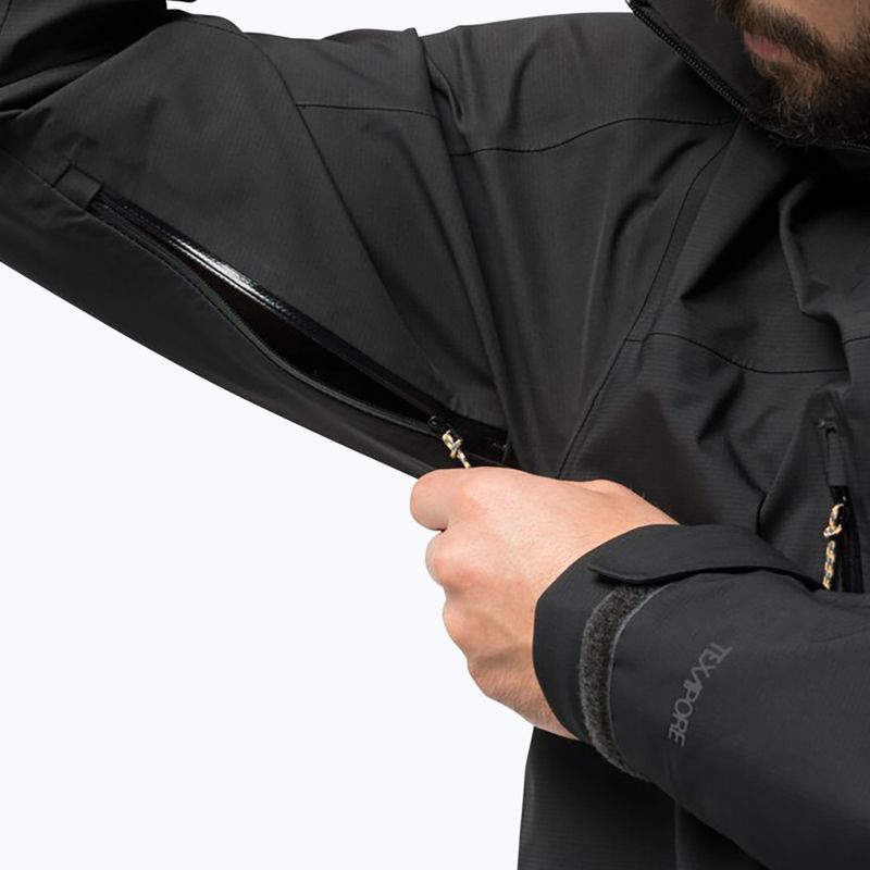 Kurtka przeciwdeszczowa męska Jack Wolfskin Kammweg 3L Jkt M phantom 4