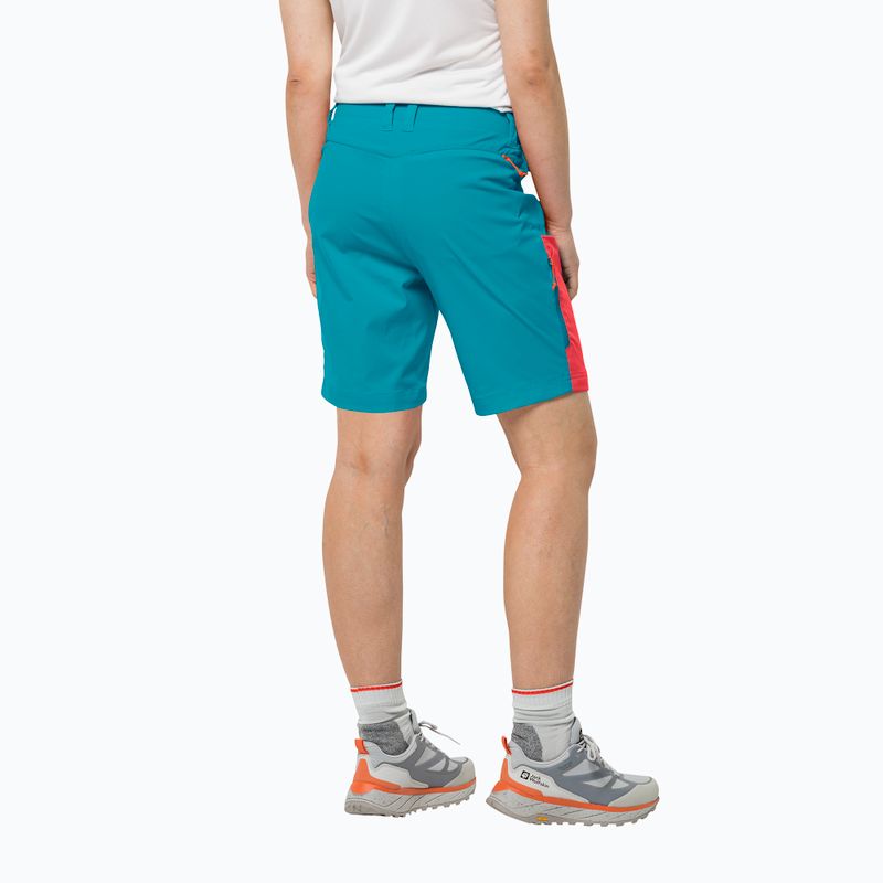 Spodenki trekkingowe damskie Jack Wolfskin Glastal tile blue 2
